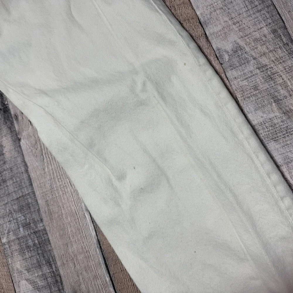 Vintage Levis 550‎ Orange Tab 33x32 White Jeans Made in USA 1995 Mens Distressed